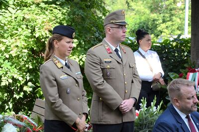 Odsłonięcie pomnika Pála Telekiego w Krakowie. Fot. Janusz Ślęzak (IPN)