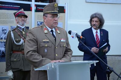 Odsłonięcie pomnika Pála Telekiego w Krakowie. Fot. Janusz Ślęzak (IPN)