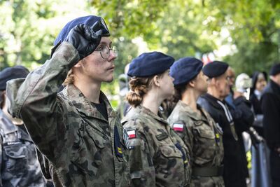 W Krakowie uczczono 75. rocznicę śmierci Danuty Siedzikówny „Inki”. Fot. Agnieszka Masłowska (IPN)