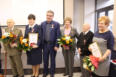 Laureaci nagrody „Świadek Historii” w 2016 roku.