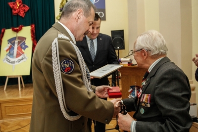 Wręczenie nagrody „Świadek Historii” prof. Wojciechowi Narębskiemu - Kraków, 20 grudnia 2016