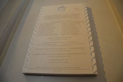 W Krakowie poświęcono tablicę kapelanów katyńskich. Fot. Janusz Ślęzak (IPN)