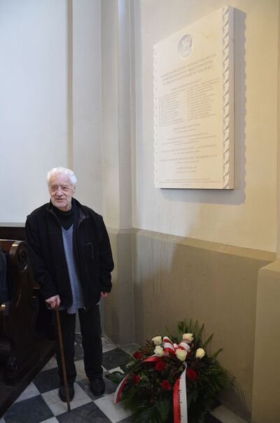 W Krakowie poświęcono tablicę kapelanów katyńskich. Fot. Janusz Ślęzak (IPN)