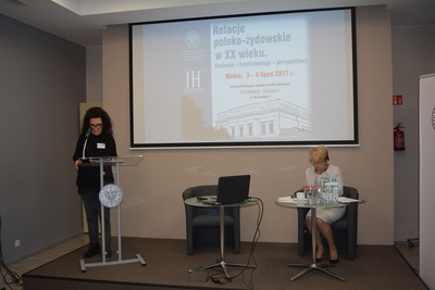 Prof. Sara Bender (University of Hajfa): „Essential issues in Polish-Jewish relations in Kielce: 1939-1946”; dr Dorota Koczwańska-Kalita, naczelnik Delegatury IPN w Kielcach