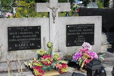 Jeden z grobów ofiar pacyfikacji Nasiechowic z 4 czerwca 1943 r. Fot. ze zbiorów MUW