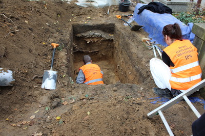 Prace poszukiwawczo-ekshumacyjne na Cmentarzu Rakowickim w Krakowie