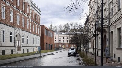 Wizualizacja nowej siedziby Oddziału IPN w Krakowie