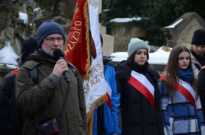 161. rocznica wybuchu powstania styczniowego. Uroczystość na cmentarzu Rakowickim. Fot. Janusz Ślęzak (IPN)