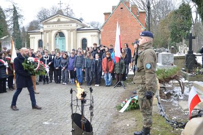 161. rocznica wybuchu powstania styczniowego. Uroczystość na cmentarzu Rakowickim. Fot. Janusz Ślęzak (IPN)