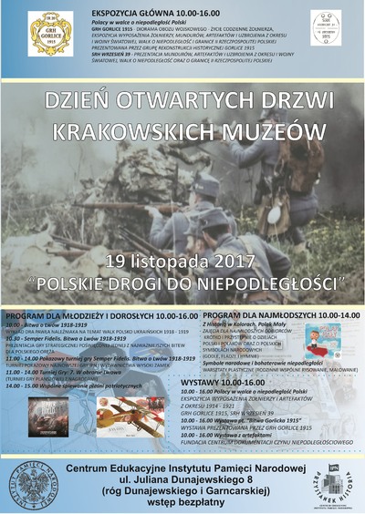 XIII Dzień Otwartych Drzwi Muzeów Krakowskich w Centrum Edukacyjnym IPN "Przystanek Historia"