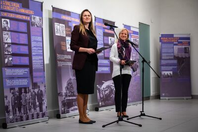 Przystanek Historia Budapeszt. Luty 2024. Fot. Agnieszka Masłowska (IPN)