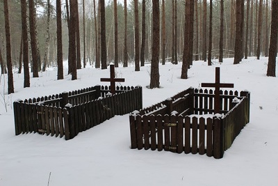 Żłobek Mały - mogiła lotników sowieckich. Fot. Mariusz Sawa