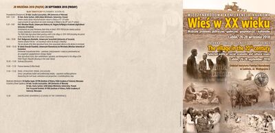 wieś, historia, XX w., polityka, gospodarka, kultura, ipn lublin