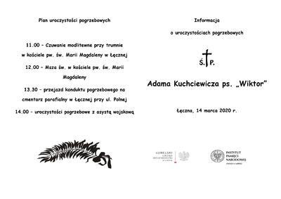 adam kuchciewicz, wiktor, kuchciewicz wiktor, pogrzeb, uroczystości pogrzebowe, łęczna, ipn lublin, pogrzeb wiktora, pogrzeb kuchciewicza