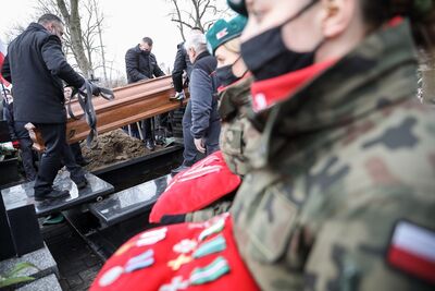 Uroczystości pogrzebowe Zygmunta Goławskiego – Siedlce, 13 marca 2021. Fot. Sławek Kasper (IPN)