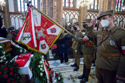 Uroczystości pogrzebowe Zygmunta Goławskiego – Siedlce, 13 marca 2021. Fot. Sławek Kasper (IPN)