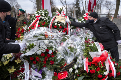 Uroczystości pogrzebowe Zygmunta Goławskiego – Siedlce, 13 marca 2021. Fot. Sławek Kasper (IPN)
