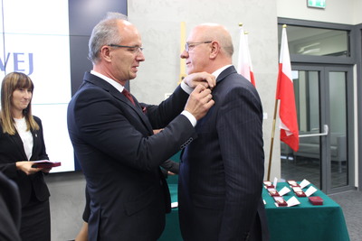 Uroczystość wręczenia Krzyży Wolności i Solidarności