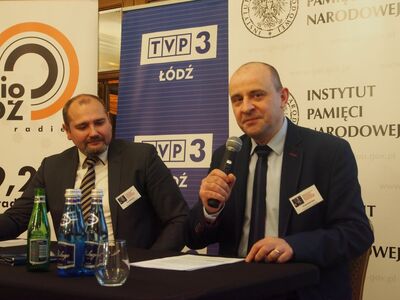 Od lewej: dr Jan Wiśniewski, Wyższa Szkoła Kultury Społecznej i Medialnej, dr hab. Marek Sioma (UMCS)