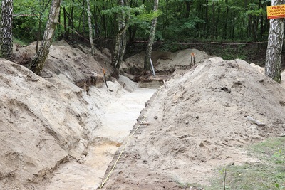 Rozpoczęcie prac poszukiwawczych na terenie dawnego poligonu na Brusie w Łodzi – konferencja prasowa 30.06.2021r.