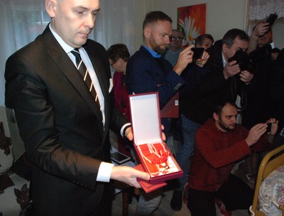 Uroczystość w Nietkowie dokumentowali przedstawiciele mediów Ziemi Lubuskiej