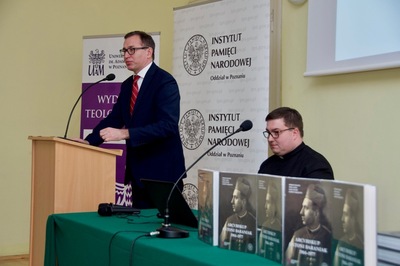 Głos zabrał również Prezes IPN dr Jarosław Szarek. Fot. Jan Kołodziejski