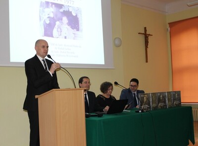 Dr hab. Rafał Reczek opowiada o okresie uwięzienia. Fot. Marta Sankiewicz