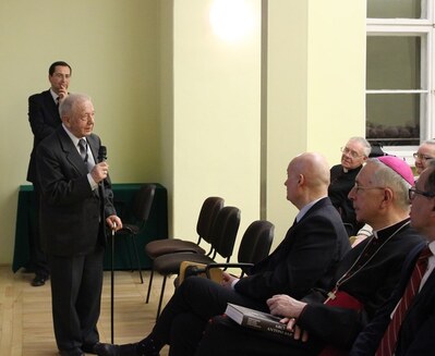 Najstarszy z żyjących krewnych Arcybiskupa. Fot. Marta Sankiewicz