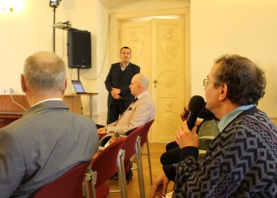 Prezentacja komiksu na temat losów Polaków z zaboru pruskiego w czasie I wojny światowej – dr Tomasz Łabuszewski. Fot. M. Sankiewicz