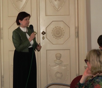 Prezentacja oferty edukacyjnej Muzeum Powstań Śląskich – dyrektor Halina Bieda. Fot. W. Sobócki