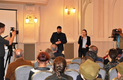 Prezentacja dokumentu „Wielkie Polskie Powstanie” – producent filmu Mariusz Lisiecki oraz współscenarzystka Joanna Pelczar (Avantgarde Film Studio). Fot. P. Orzechowski