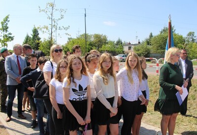 Uroczystość odsłonięcia Miejsca Pamięci Zbrodni Katyńskiej