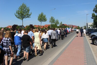Uroczystość odsłonięcia Miejsca Pamięci Zbrodni Katyńskiej