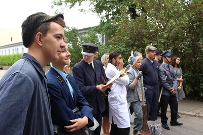 Uroczystości na ul. Kochanowskiego