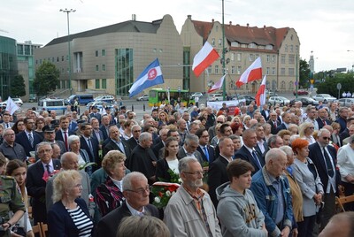 Uroczystość główna przy Pomniku Poznańskiego Czerwca '56. Fot. WUW