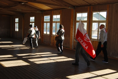 Wnętrza baraków w KL Mauthausen