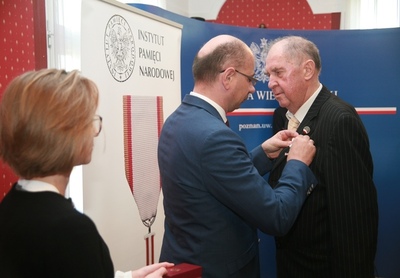 Uroczystość wręczenia Krzyży Wolności i Solidarności. Fot. Bartosz Kochański