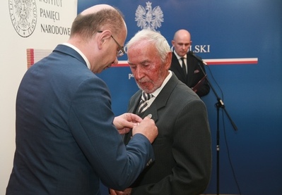 Uroczystość wręczenia Krzyży Wolności i Solidarności. Fot. Bartosz Kochański