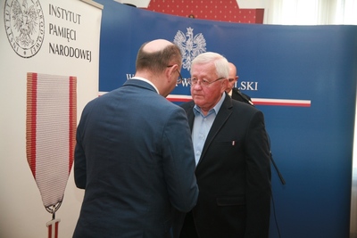 Uroczystość wręczenia Krzyży Wolności i Solidarności. Fot. Bartosz Kochański