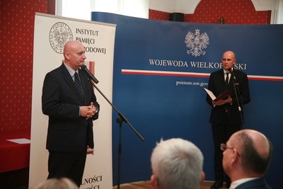 Przemówienie Wojewody Wielkopolskiego Zbigniewa Hoffmanna. Fot. Bartosz Kochański