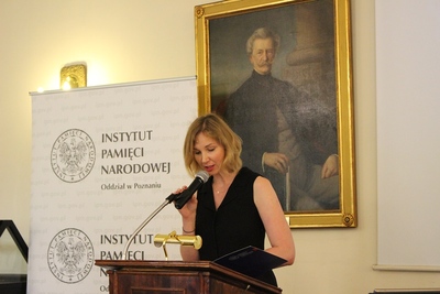 Okres dzieciństwa i młodości Stanisława Hejmowskiego przybliżyła Marta Szczesiak-Ślusarek, Naczelnik Oddziałowego Biura Edukacji Narodowej IPN w Poznaniu