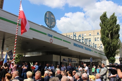 Uroczystość przy Bramie Głównej H. Cegielski – Poznań S.A.