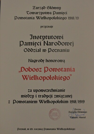 Dyplom okolicznościowy