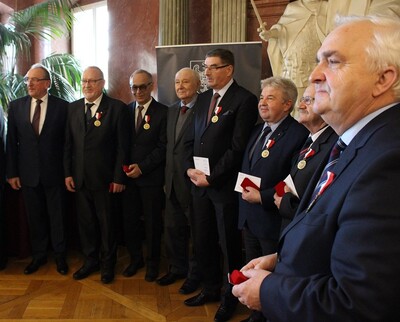 Uhonorowani za kultywowanie pamięci Powstania Wielkopolskiego. Fot. Bartosz Kochański