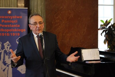 Wystąpienie Wicemarszałka Województwa Wielkopolskiego Wojciecha Jankowiaka. Fot. Bartosz Kochański