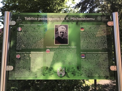 Tablica poświęcona ks. Kazimierzowi Michalskiemu