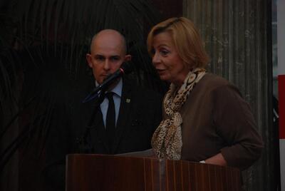 W imieniu Marszałka Województwa Wielkopolskiego słowa podziękowania pod adresem uhonorowanych wyraziła Krystyna Czajka, doradca marszałka i wręczyła laureatom listy gratulacyjne od marszałka 