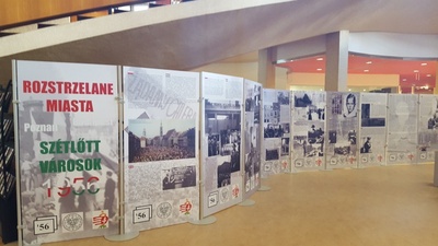 Prezentacja wystawy „Rozstrzelane miasta. Poznań - Budapeszt 1956" w siedzibie Rady Europy w Strasburgu
