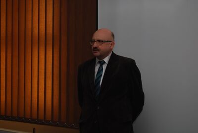 Spotkanie dla młodzieży z Kornelem Morawieckim pt. „Twierdza – o historii Solidarności Walczącej”. Na zdj. prof. Krzysztof Brzechczyn