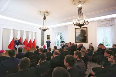 Uroczystość upamiętniająca ks. abp. Antoniego Baraniaka – Warszawa, Belweder, 6 października 2017. Fot. Sławomir Kasper (IPN)